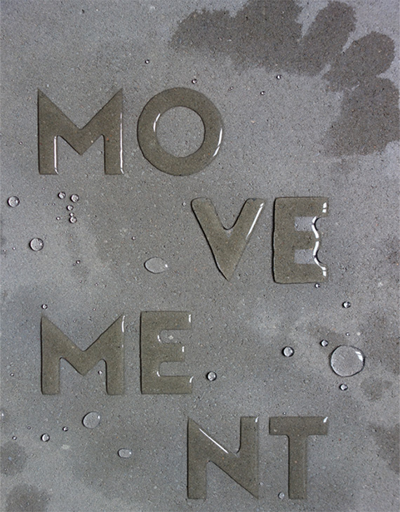 Movement Poster: Typography with Water