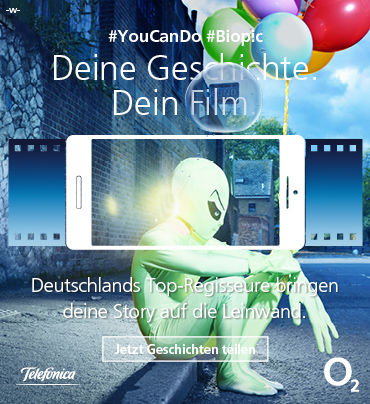 o2 Social Biopic Campaign: communication on webbanner