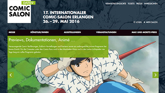 Comic-Salon Website Redesign